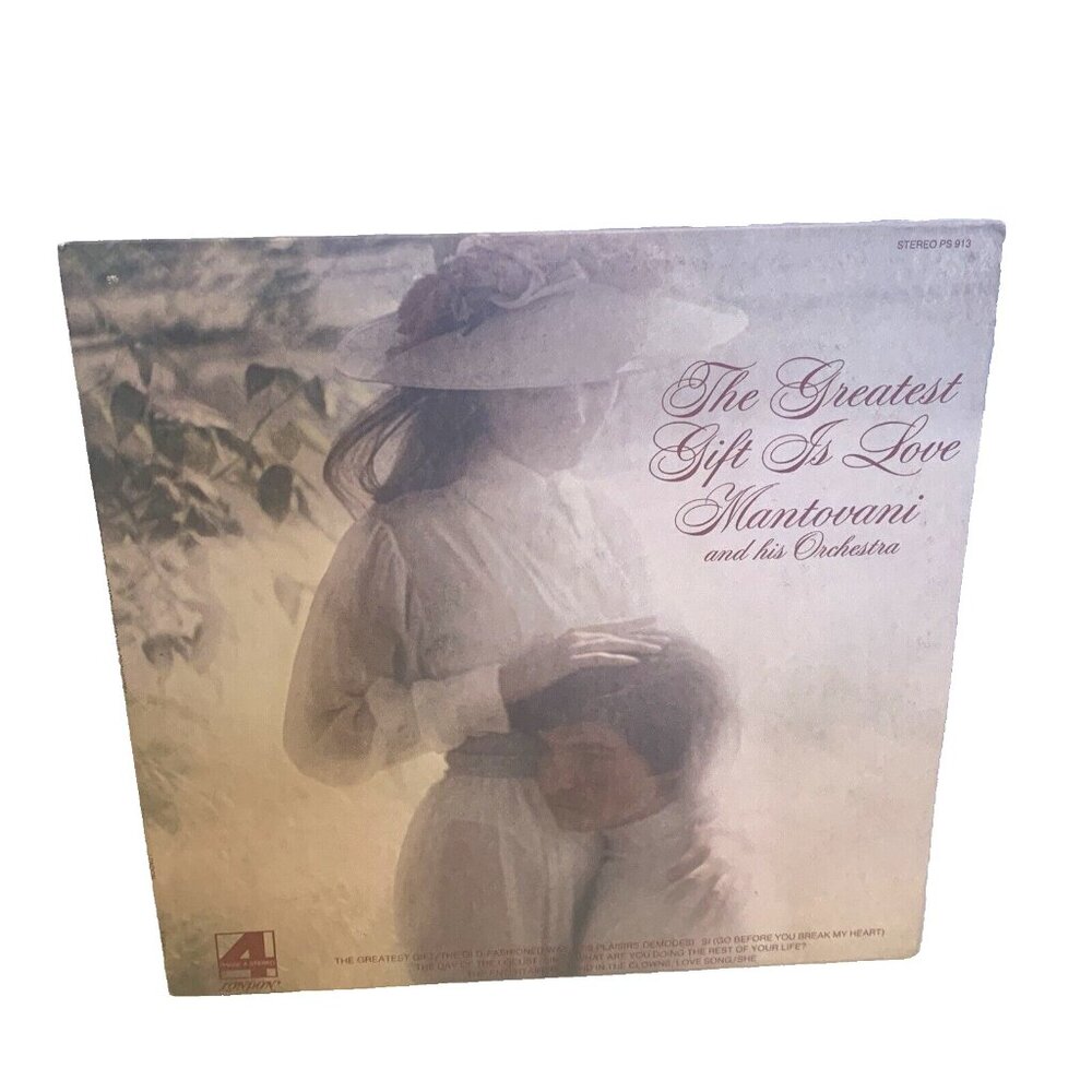 Mantovani The Greatest Gift Is Love (Vinyl, 1975) London PS 913 VG+ LP Record